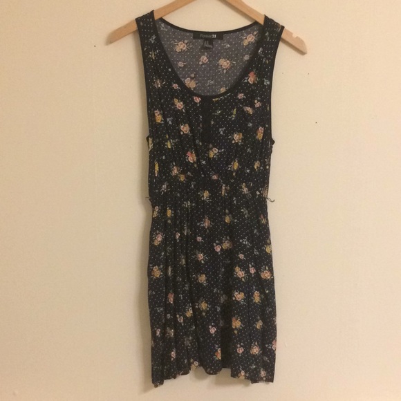 LAST CHANCE Navy Floral Dress - Picture 1 of 6